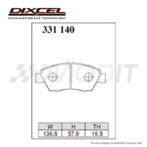 Honda Jazz GE 6-9 / Civic EK4 EJ EG ES ET / Stream RN1 RN2 - Dixcel ES Brake Pad 331140 (Front Set)