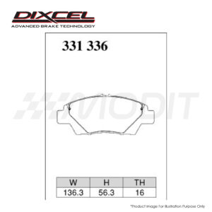 Honda Jazz GE GK / City GM2 GM6 / CIty GN2 / City Hatchback - Dixcel ES Brake Pad 331336 (Front Set)