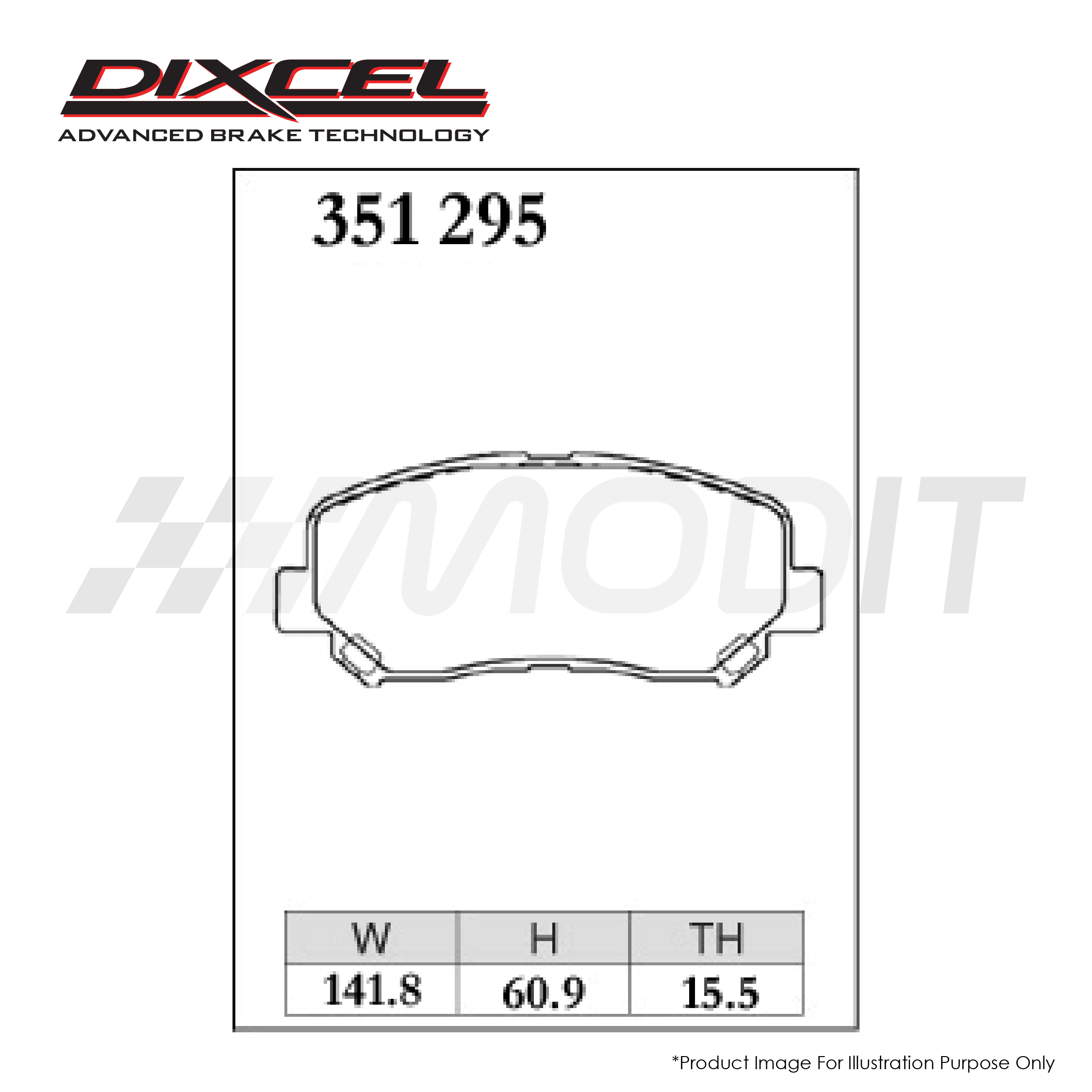 Mazda CX5 CX-5 KE 2013-2016 / KF 2017+ - Dixcel ES Brake Pad 351295 (Front Set) - Image 2
