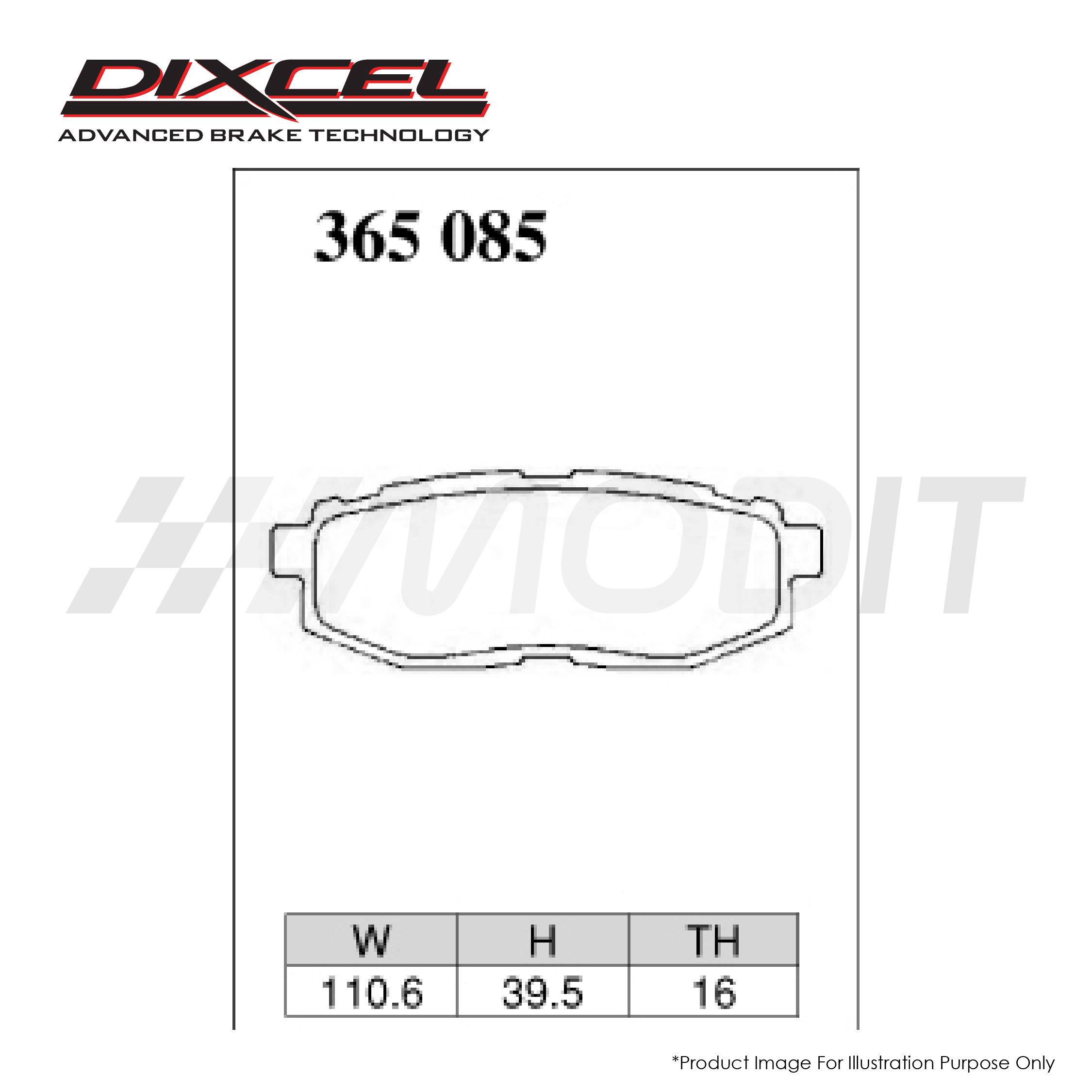 Subaru BRZ / Toyota GT86 / Forester SJG - Dixcel ES Brake Pad 365085 (Rear Set) - Image 2